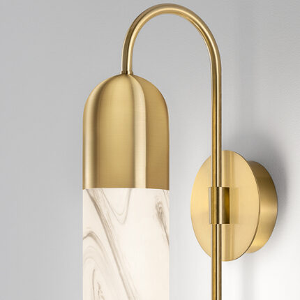brass wall lamp,modern wall lamp,opal glass wall light,brass wall sconce,bedroom wall lamp,hotel wall lighting