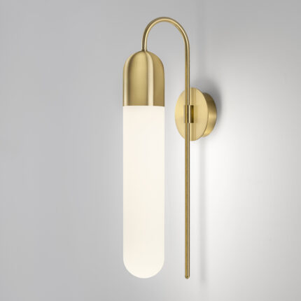 brass wall lamp,modern wall lamp,opal glass wall light,brass wall sconce,bedroom wall lamp,hotel wall lighting