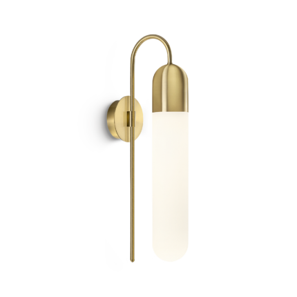 brass wall lamp,modern wall lamp,opal glass wall light,brass wall sconce,bedroom wall lamp,hotel wall lighting