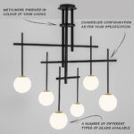 Custom custom ceiling light with glass globes CNG02 - Image 3