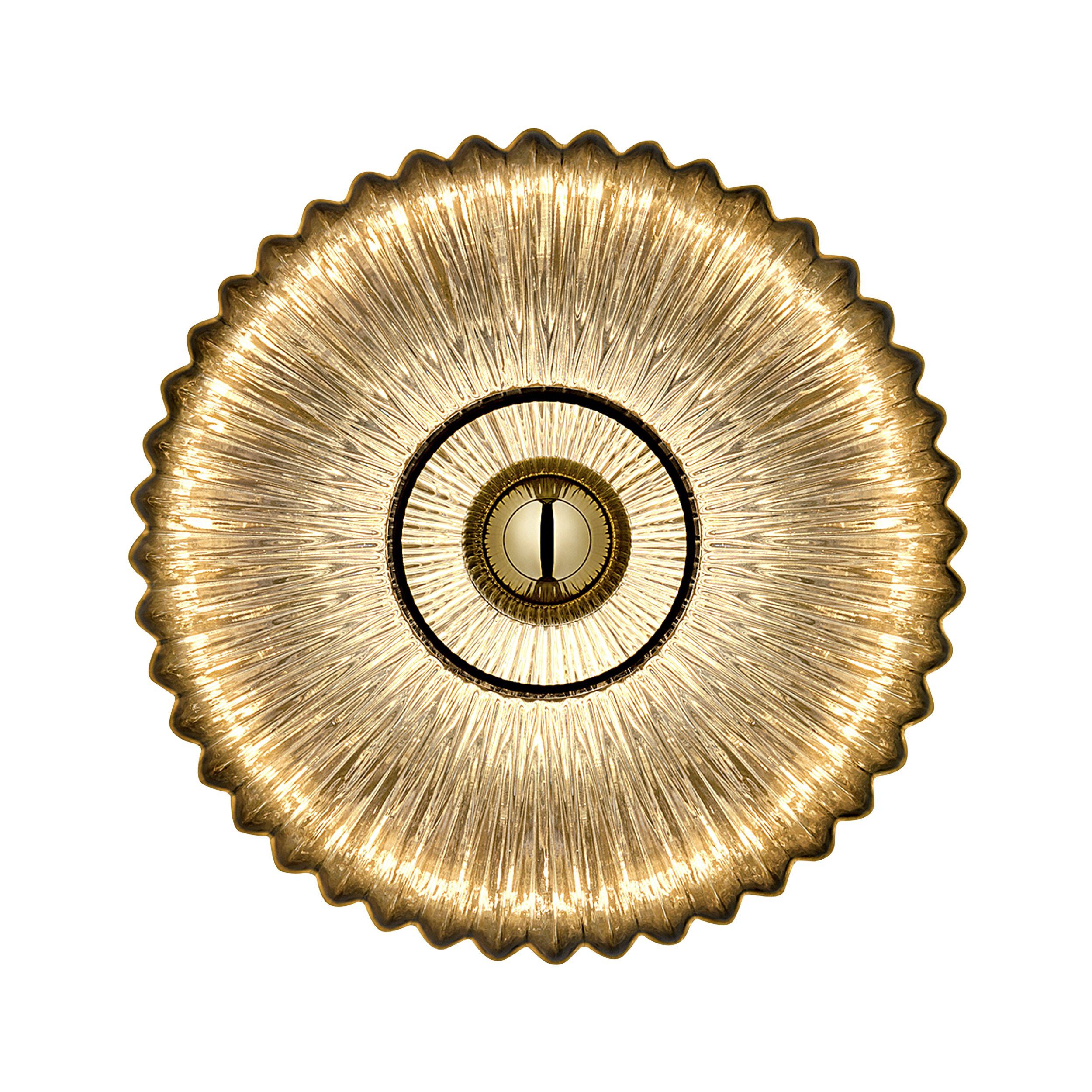 ge-742-mirrored-gold-primary Decorative wall lamp with mouthblown glass WNG02 - Image 1