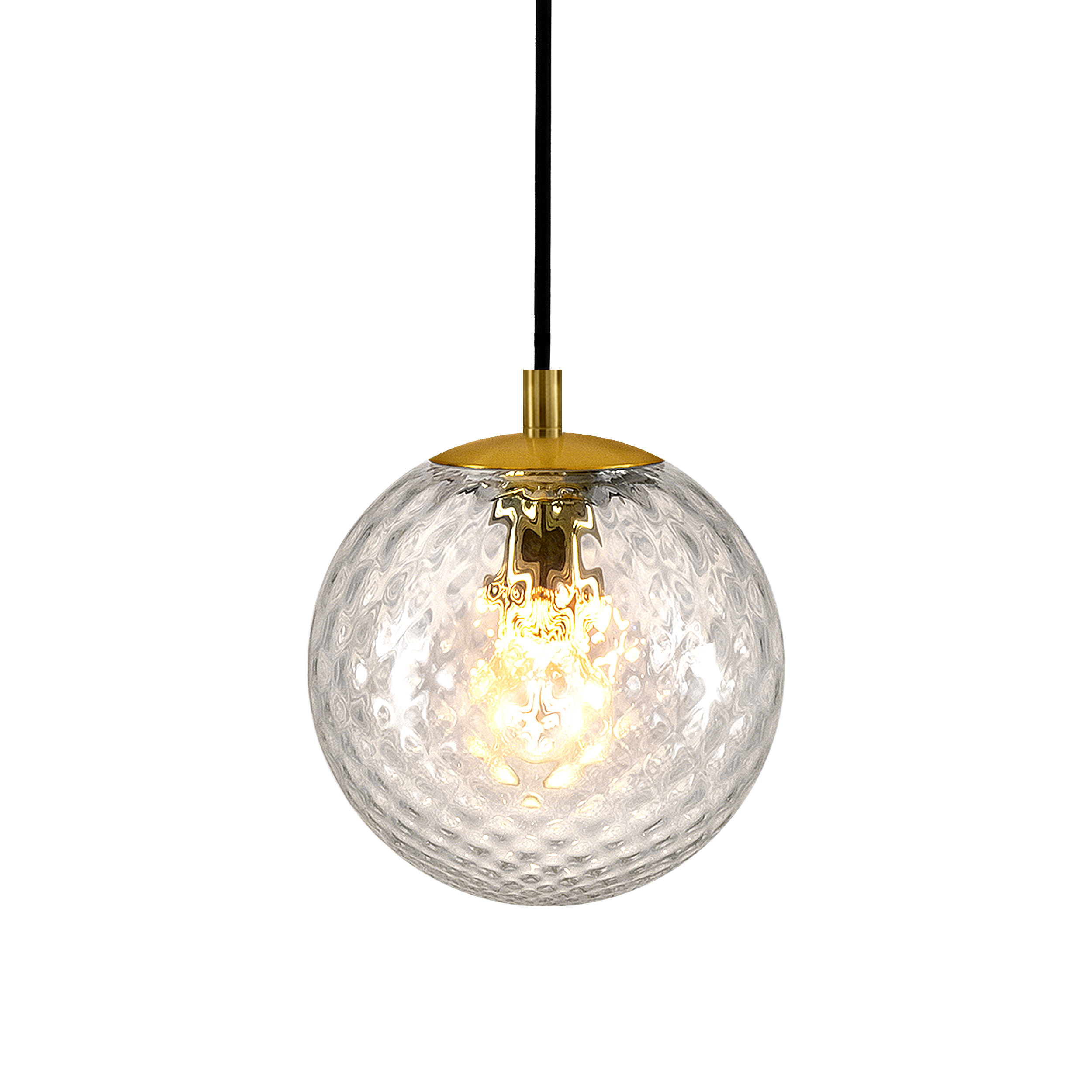gq-150-cl-primary Modern pendant light with mouthblown glass CGG01 - Image 1