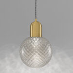 Modern ceiling light with mouthblown glass CGG03 - Image 5