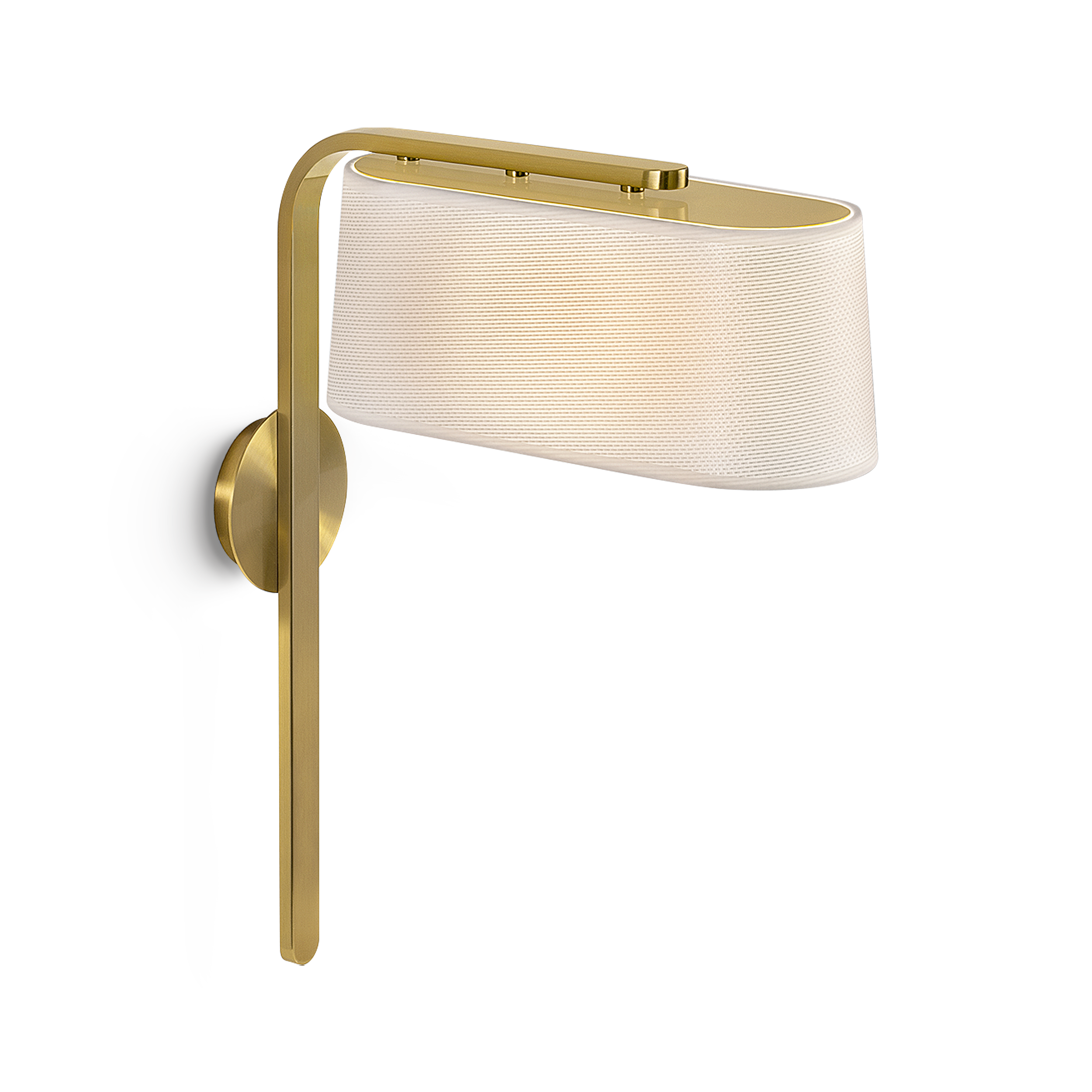 gr-5-w1-brb-primary Modern bronze wall lamp with fabric shade WBF06 - Image 1