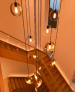 Decorative brass ceiling light with opal glass CBG07 - Image 6
