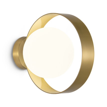 brass wall lamp,modern wall lamp,opal glass wall light,brass wall sconce,bedroom wall lamp,hotel wall lighting