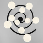 Custom custom chandelier with glass globes CNG01 - Image 4