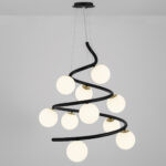 Custom custom chandelier with glass globes CNG01 - Image 12