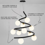 Custom custom chandelier with glass globes CNG01 - Image 3