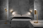 Decorative bronze floor lamp with opal glass FBG01 - Image 3
