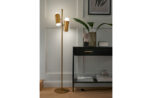 Decorative bronze floor lamp with opal glass FBG01 - Image 4