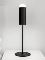 Decorative black desk lamp with opal glass DKG01 - Image 2