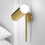 Decorative bronze wall lamp with opal glass WBG09 - Image 3