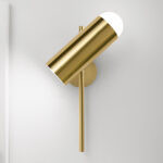 Decorative bronze wall lamp with opal glass WBG09 - Image 4