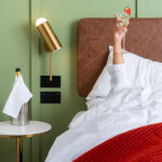 Decorative bronze wall lamp with opal glass WBG09 - Image 2