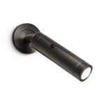 Modern black reading light with cylindrical head RKR48