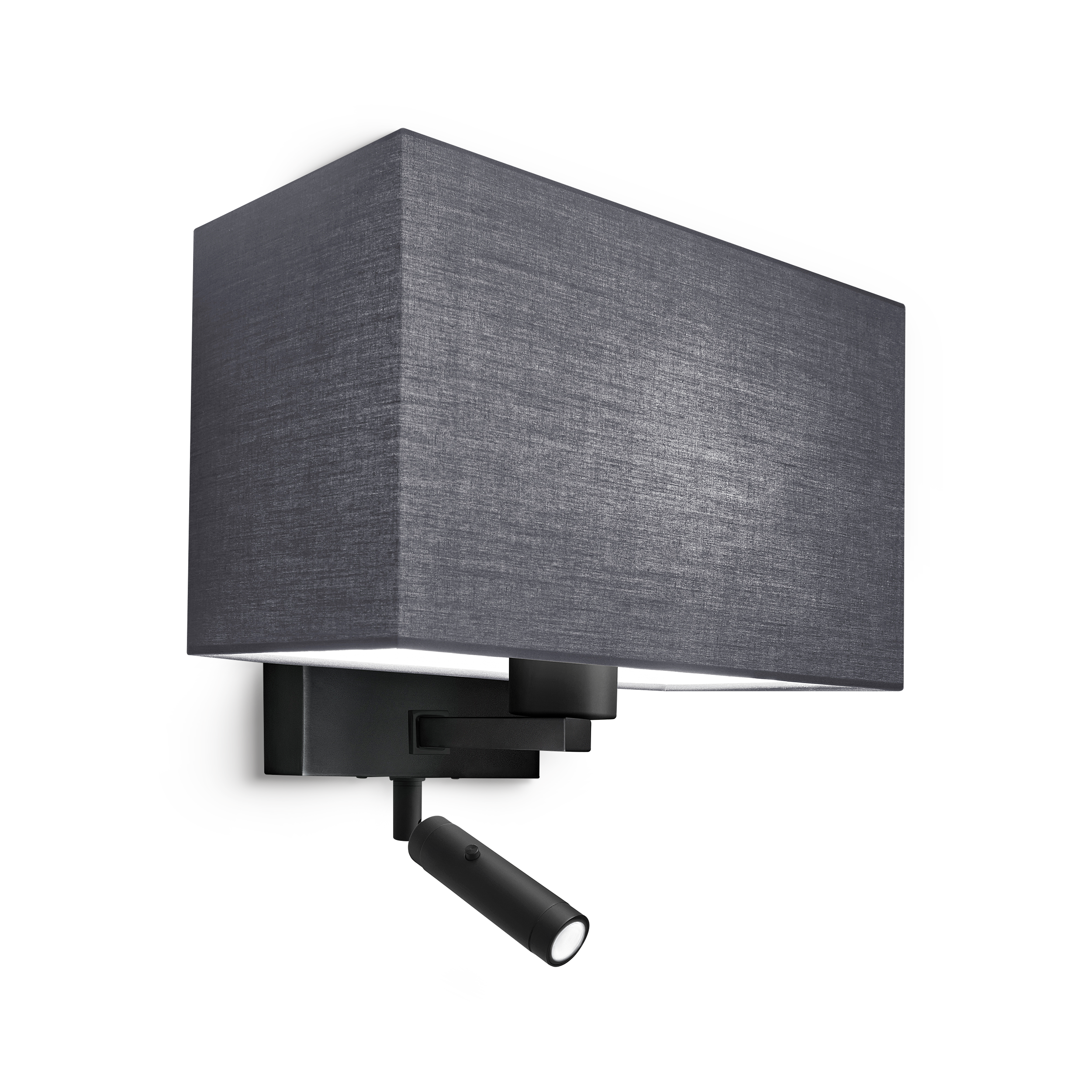 led-10-w1-bl-primary Modern black reading light RKR26 - Image 1