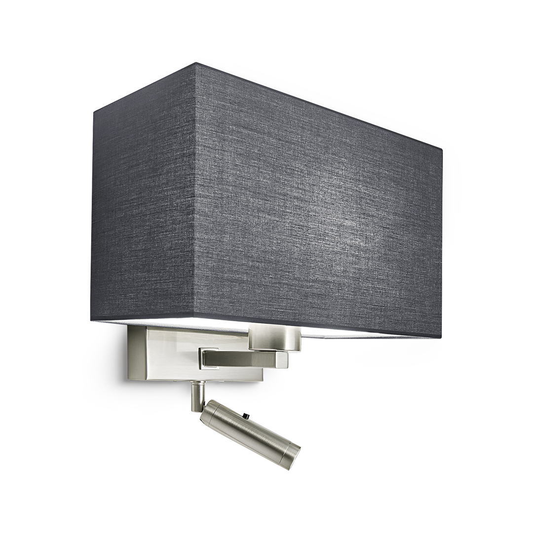 led-10-w1-bn-primary Modern black reading light RKR27 - Image 1