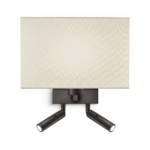 Modern black reading light RKR30