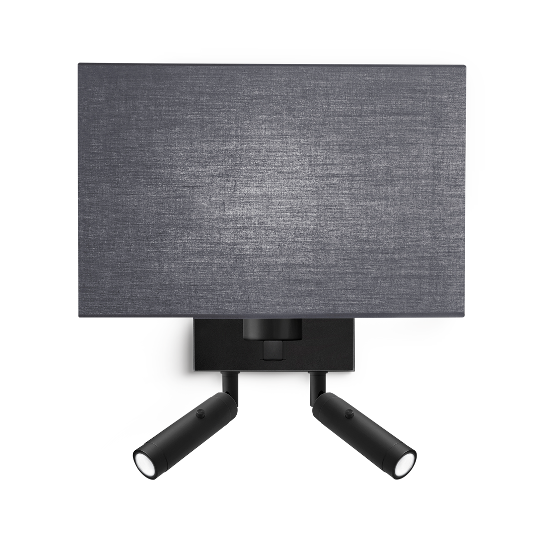 led-10-w2-bl-primary Modern black reading light RKR31 - Image 1