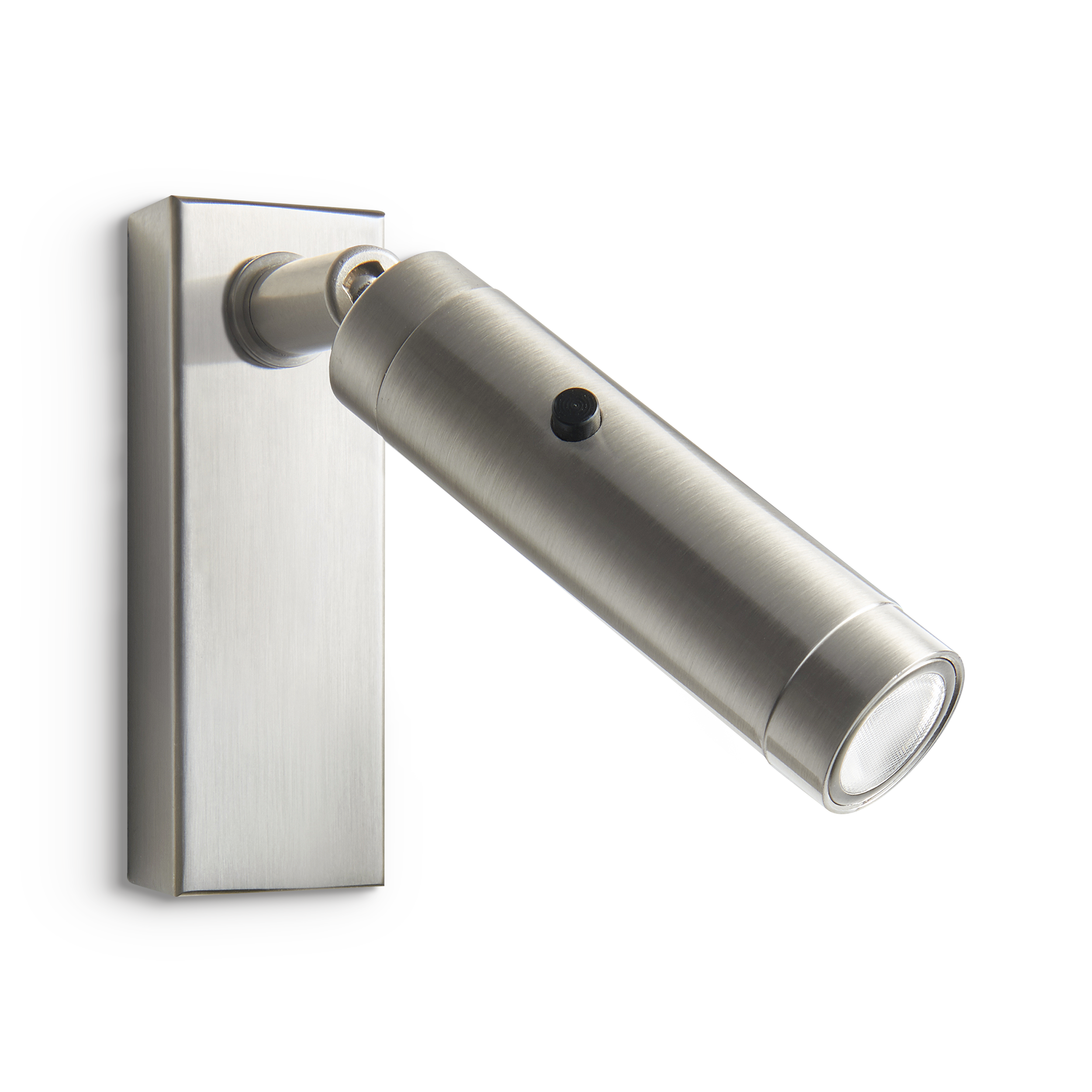 led-10a-bn-primary Modern black reading light with cylindrical head RKR21 - Image 1
