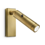 Modern black reading light with cylindrical head RKR22