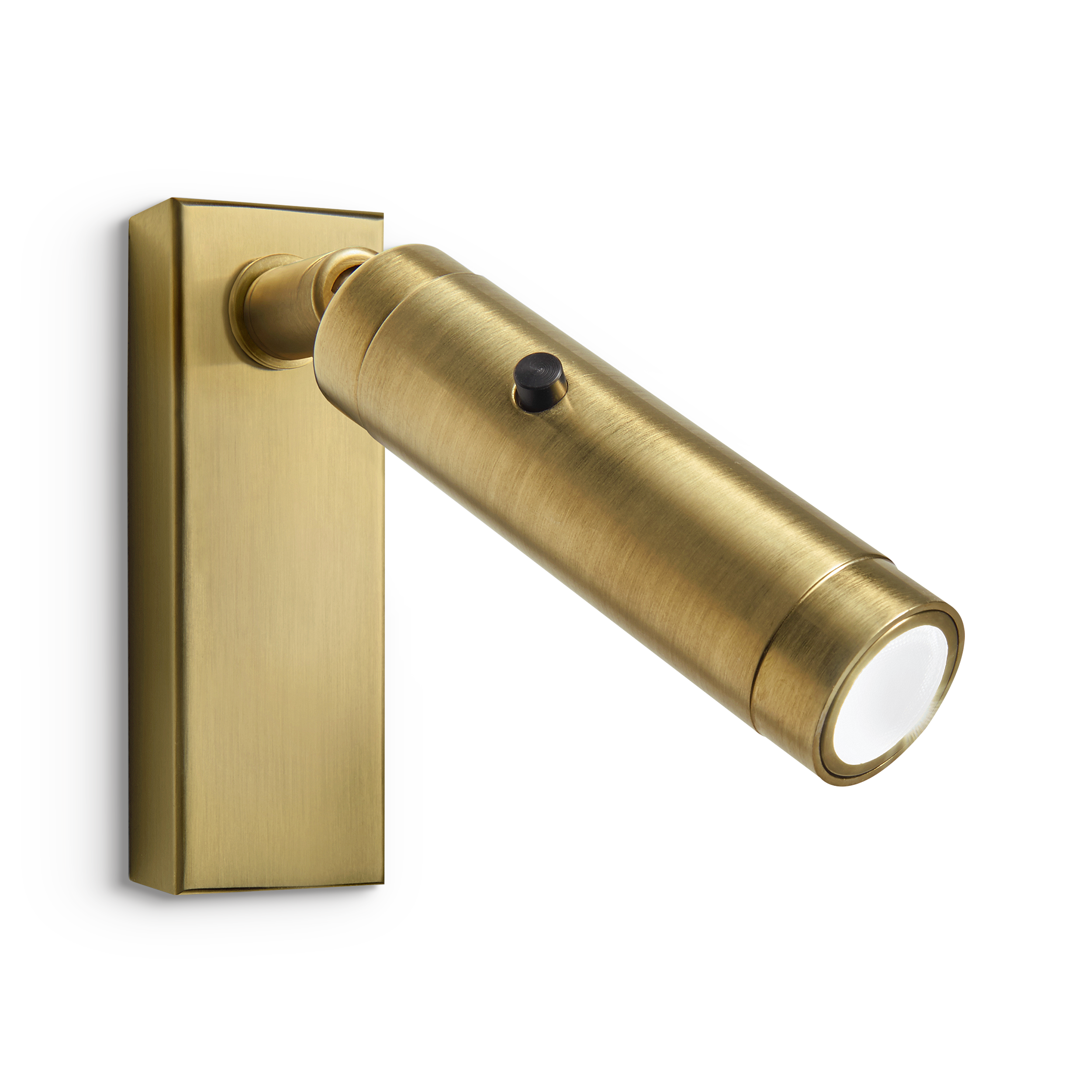 led-10a-brb-primary Modern black reading light with cylindrical head RKR22 - Image 1