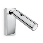Modern black reading light with cylindrical head RKR23