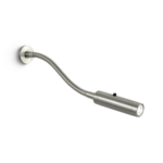 Modern black reading light with cylindrical head RKR36