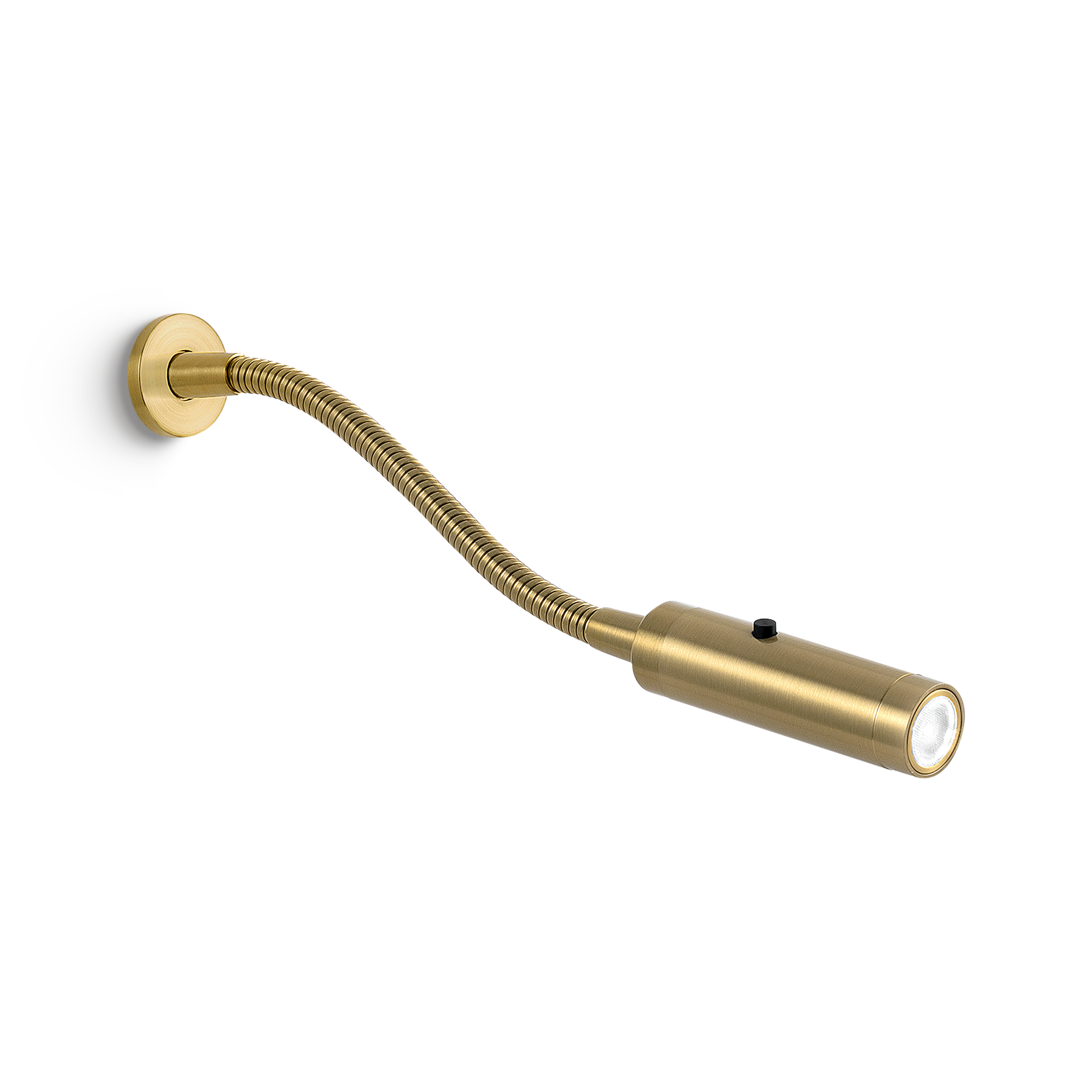 led-12-brb-primary Modern black reading light with cylindrical head RKR37 - Image 1