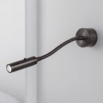 Modern black reading light with cylindrical head RKR38 - Image 2