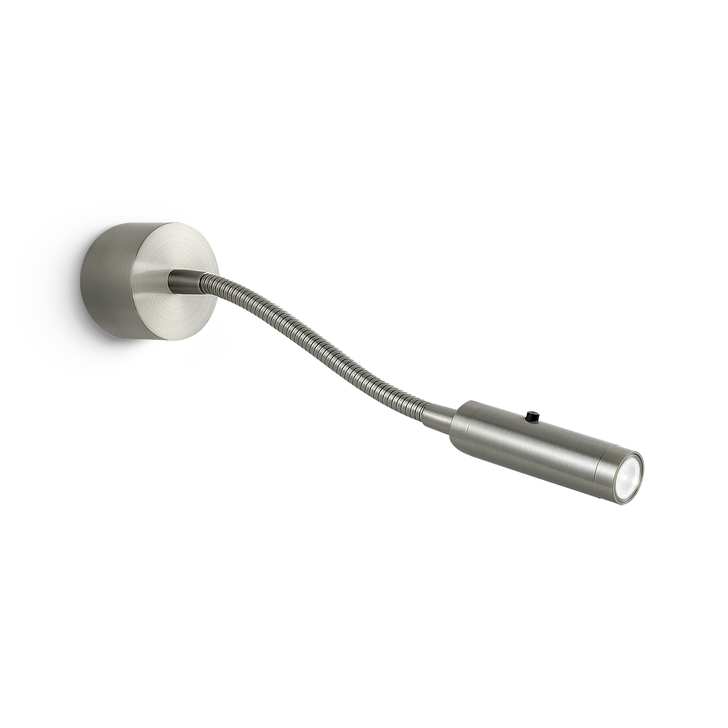 led-13-bn-primary Modern black reading light with cylindrical head RKR39 - Image 1
