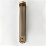 Minimalist brass reading light with reeded detail RBR01 - Image 4