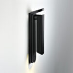 Minimalist black reading light with reeded detail RKR01 - Image 3