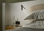 Minimalist black reading light with reeded detail RKR01 - Image 6