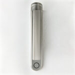 Minimalist nickel reading light with reeded detail RNR01 - Image 4