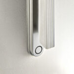 Minimalist nickel reading light with reeded detail RNR01 - Image 5
