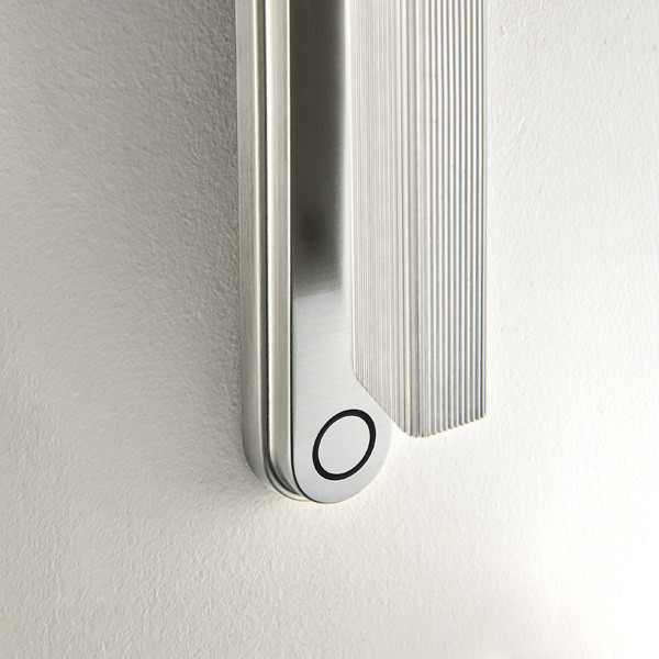 led-35-bn-3 Minimalist nickel reading light with reeded detail RNR01 - Image 5