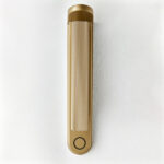 Minimalist champagne gold reading light with reeded detail RBR03 - Image 4