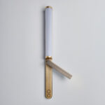 Modern brass wall lamp with reading light WBR01 - Image 4