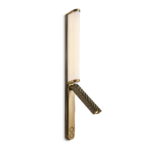 Modern brass wall lamp with reading light WBR01