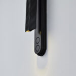 Modern black wall lamp with reading light WKR01 - Image 3