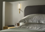 Modern champagne gold wall lamp with reading light WBR12 - Image 5