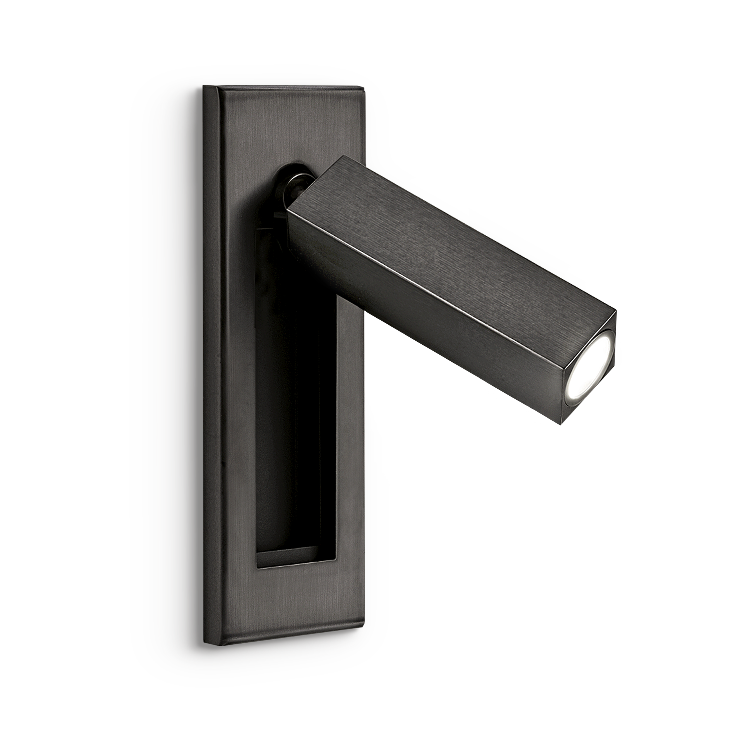 led-5-1-bb-primary Modern black reading light with adjustable head RKR05 - Image 1