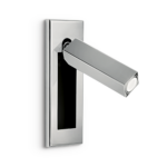 Modern chrome reading light with adjustable head RCR01
