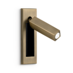 Modern bronze reading light with adjustable head RBR08