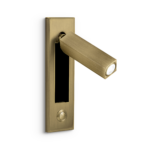 Modern brass reading light with adjustable head RBR10
