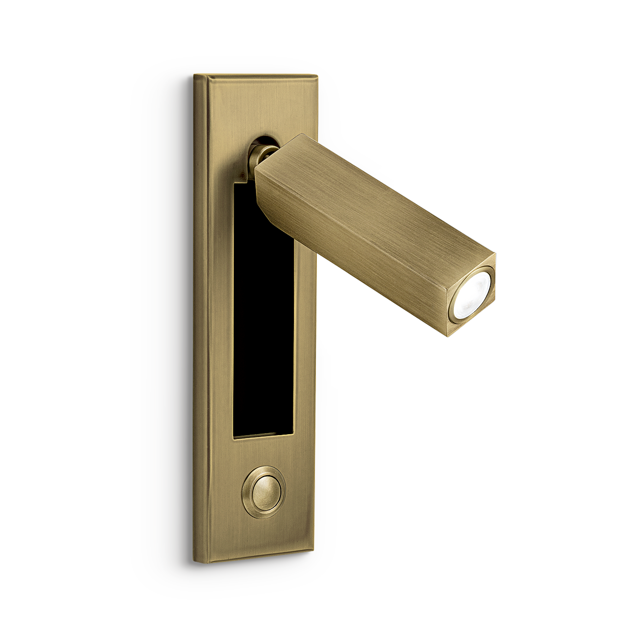 led-5-1-sw-ebr-primary Modern brass reading light with adjustable head RBR10 - Image 1