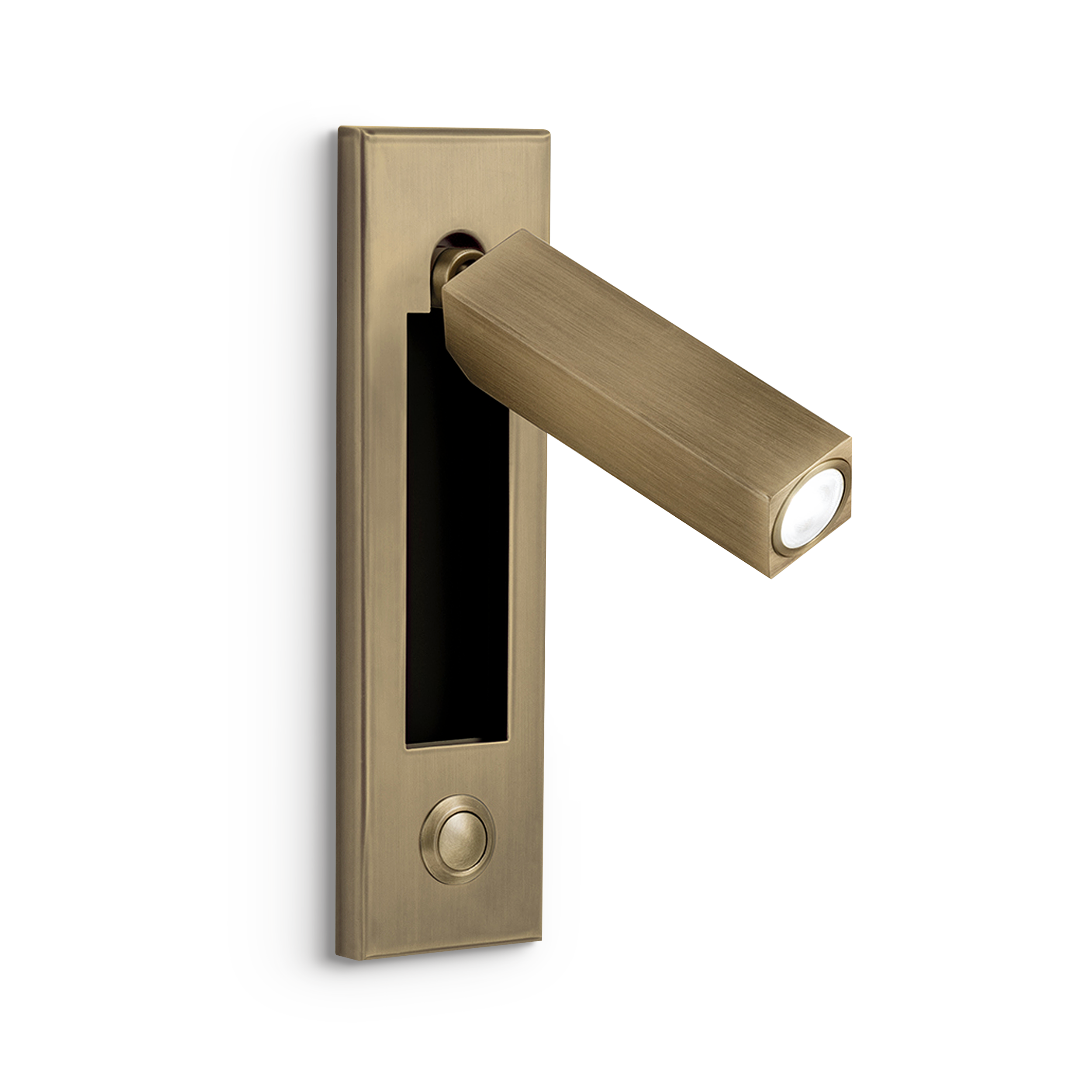 led-5-1-sw-gb-primary Modern bronze reading light with adjustable head RBR11 - Image 1