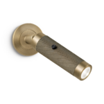 Modern black reading light with cylindrical head RKR10
